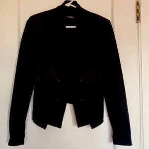 Dubuc black wool blazer